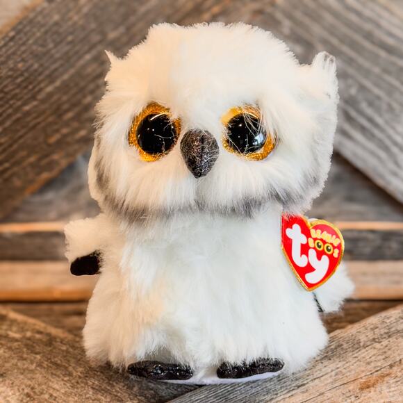Pair of 2021 Owl Beanie Boos Collection, Owlette & Austin, New with Tags, 6” - Picture 3 of 11